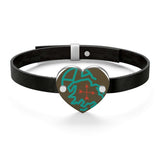Flashpacker Mama Maps Leather Bracelet