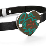 Flashpacker Mama Maps Leather Bracelet